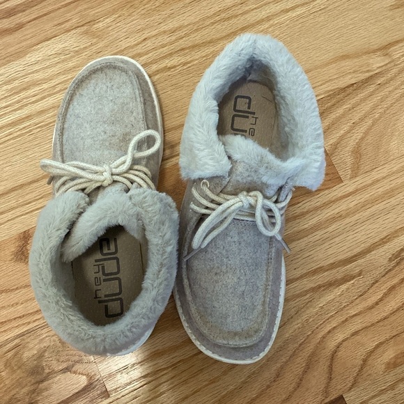 Hey Dude Britt Shoes Cream Women’s slip on Surfer Boho Wallabies Warm Size 7 - Picture 3 of 12